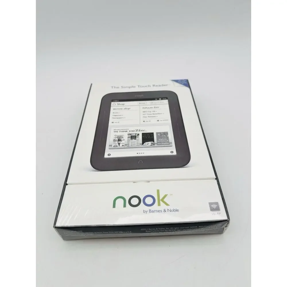 New Barnes & Noble Nook Simple Touch Reader Wi-Fi 6” eReader NEW Factory Sealed